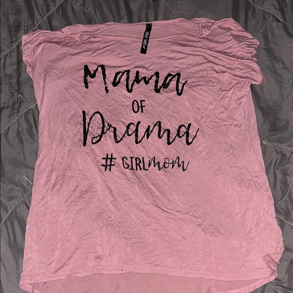 Mama of Drama Pink Blouse